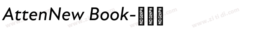 AttenNew Book字体转换